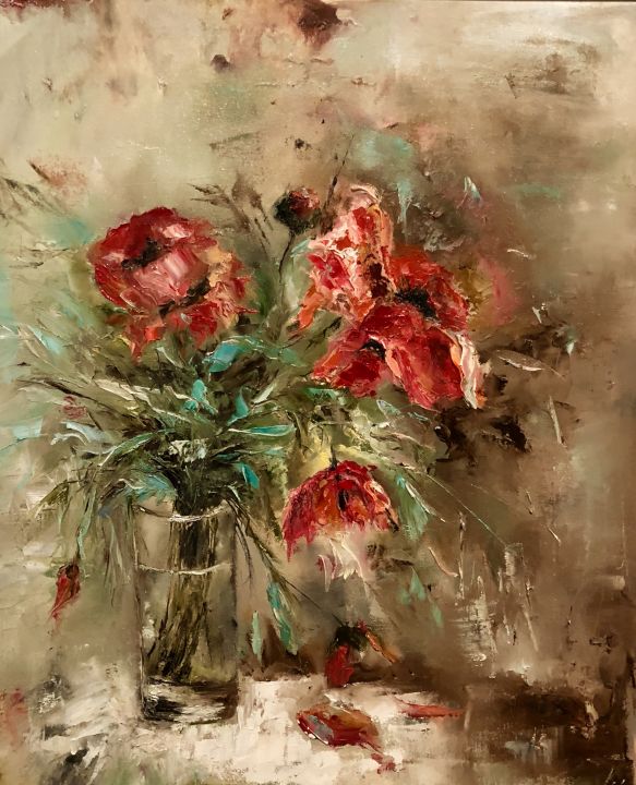 Poppies in the Glass
