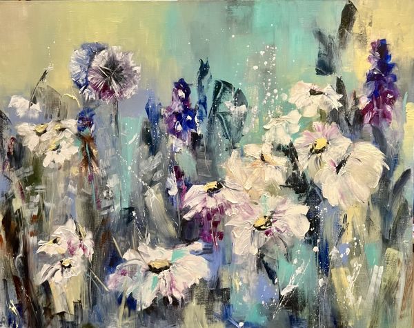 Wild Flowers painting by Svetlana Caikovska