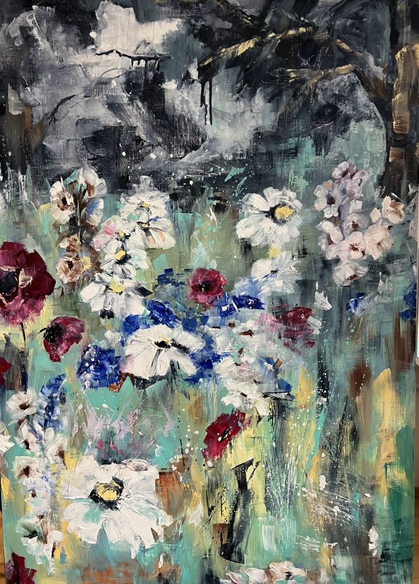 Wildflowers 2 painting by Svetlana Caikovska