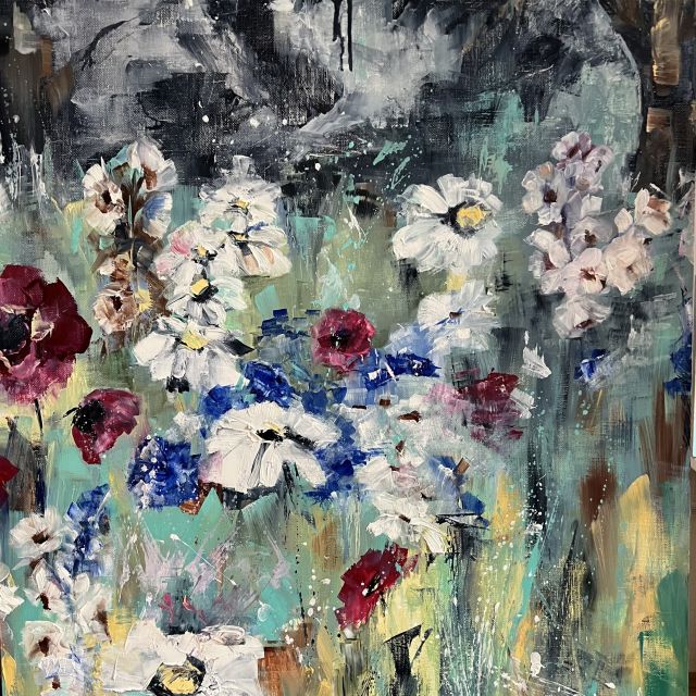 Wildflowers 2 painting by Svetlana Caikovska