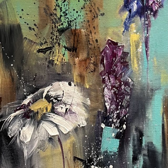 Wildflowers 4 painting by Svetlana Chaikovska